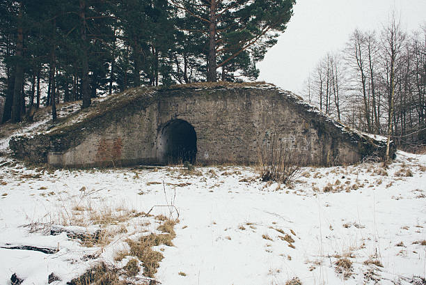 istock old war fort ruins on the beach- vintage effect 537469151