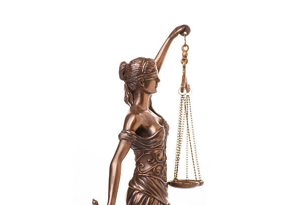 istock Statue of justice  isolated 537469282
