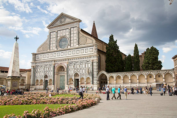 włochy-florencja, santa maria novella - church of santa maria novella zdjęcia i obrazy z banku zdjęć