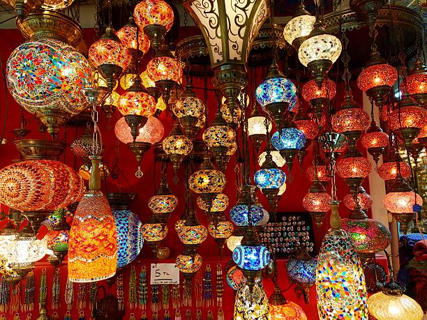 istock Oriental turkish lanterns in Grand Bazaar - Istanbul, Turkey 537471083
