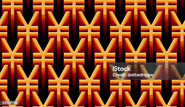 Seamless 3d Pattern Of Golden Yen Signs Stock Photo - Download Image Now - Backgrounds, Bank - Financial Building, Banking