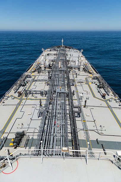 istock Vertical image of crude oil tanker 537471978