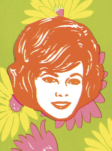 Woman on Floral Background http://csaimages.com/images/istockprofile/csa_vector_dsp.jpg woman beehive stock illustrations