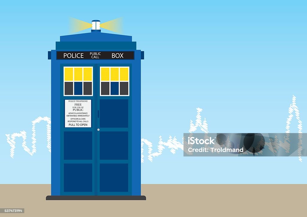 British Police Box R British Police Box Stock Illustration - Download Image Now - Time Flies ...