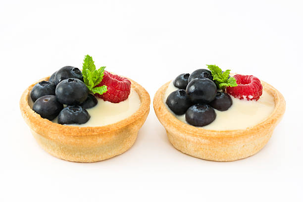 istock Delicious tartlets with raspberries 537473654