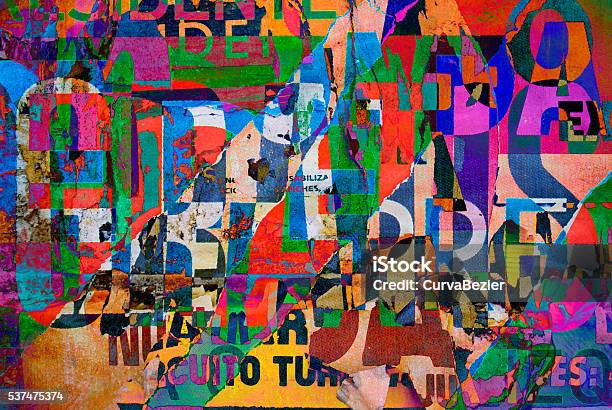Collage Digital De Fondo O Tipografía Diseño De Textura De Fondo De Pantalla Foto de stock y más banco de imágenes de Arte