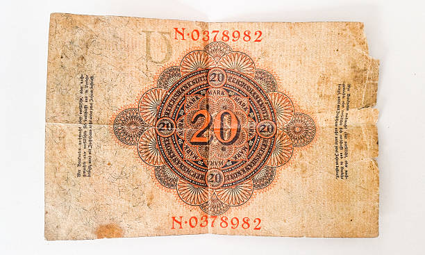 istock History of German Banknote Zwanzig Mark 1914 - WW1 537477972