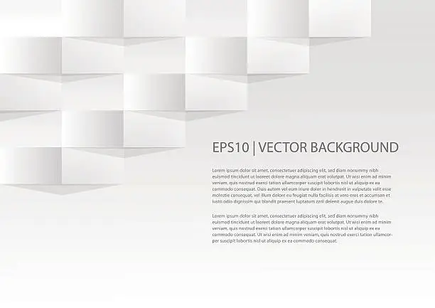 Vector illustration of Simple geometric paper background