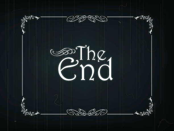 illustrations, cliparts, dessins animés et icônes de la fin d'une ancienne film - the end