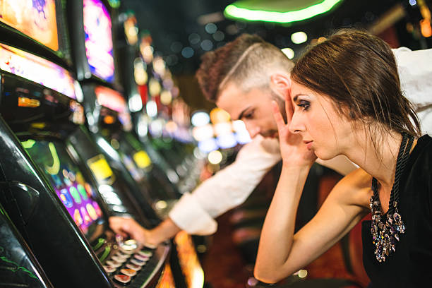 worried to lose at Casino worried to lose at Casino woman defeat stock pictures, royalty-free photos & images