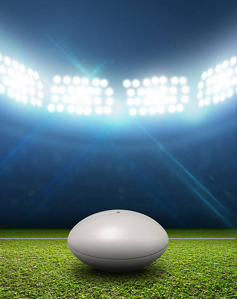 Rugby Stadium And Ball