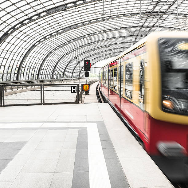 istock train on motion on a futuristic station 537488221