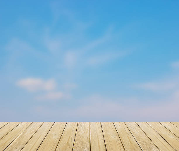 istock blur, blue sky Backgrounds and Wood Floor 537488963