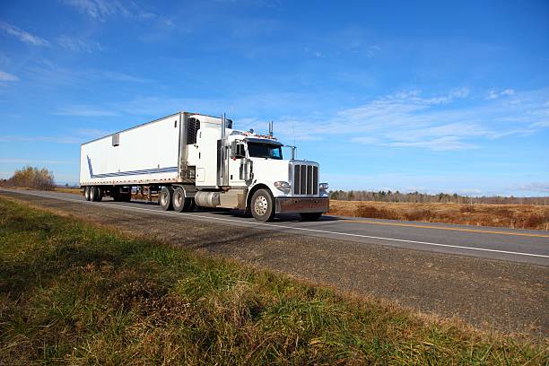 istock Semi-truck on a highway. 537491493