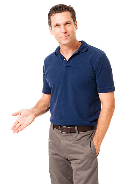 istock Causal Businessman Gesturing Showing Isolated on White Background 537491521