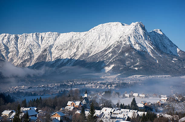 istock Austrian Alps Village, Bad Aussee covered with Snow 537497463