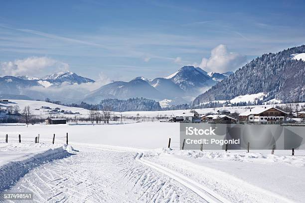 Skitrack In Powder Snow Stock Photo - Download Image Now - 2015, Austria, Buried