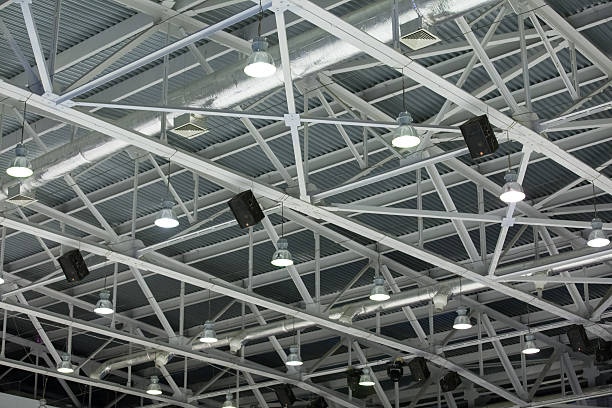 istock The ceiling lamps in industrial premises 537498969