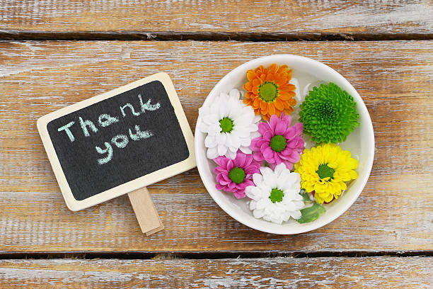 istock Thank you card with Santini flowers 537500459