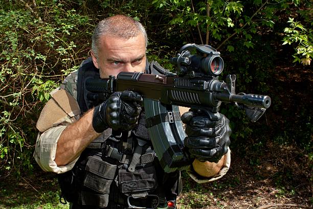 istock soldier special counterterrorism unit sa.vz.58 with an assault rifle 537500873