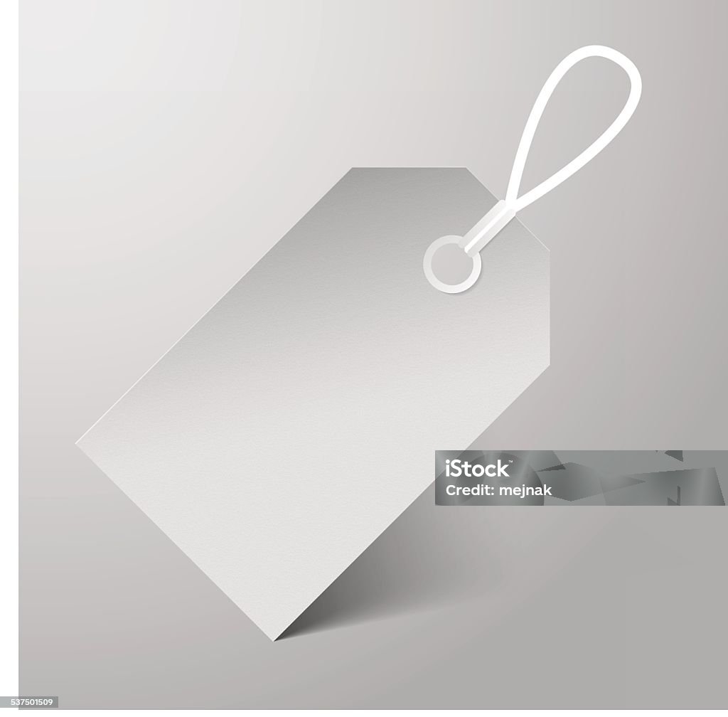 Empty Paper Label With String Vector Stock Illustration - Download ...