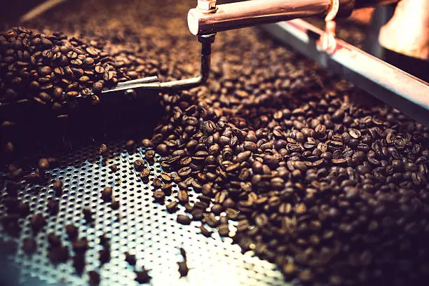 Photo of Coffee Roaster Cooling Batch of Beans