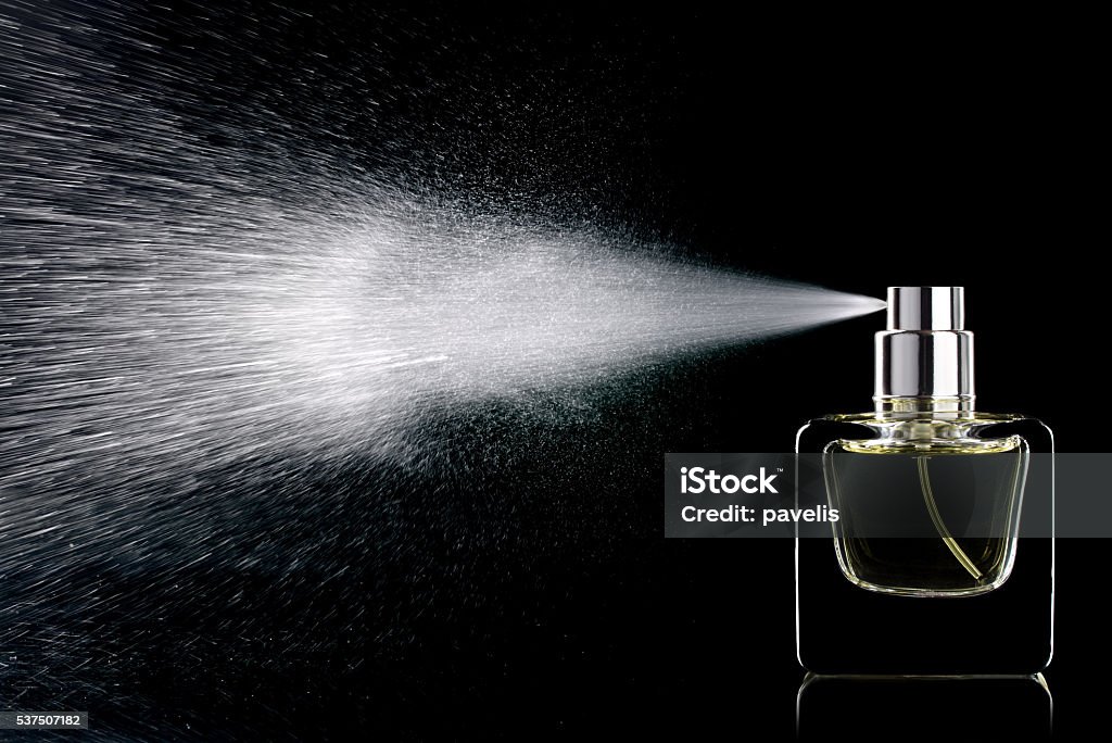 Perfume Stock Photo - Download Image Now - Spraying, Perfume, Black  Background - iStock