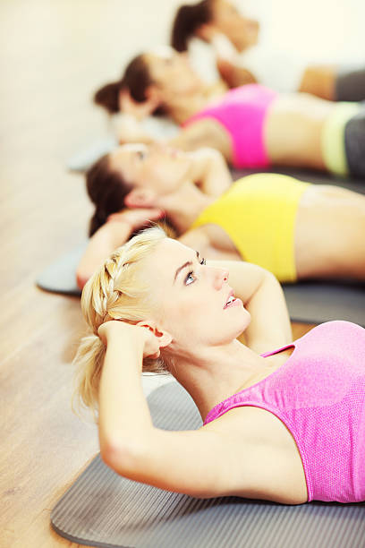 istock Group of women working out in gym 537507862