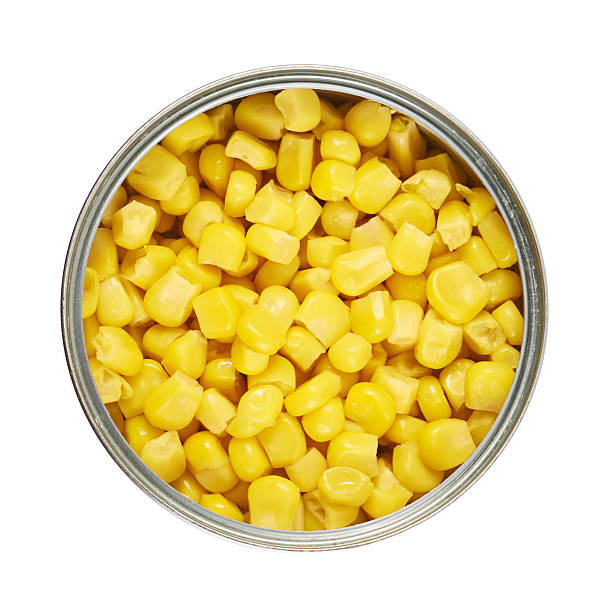 istock Metal can full of corn kernels isolated 537508784
