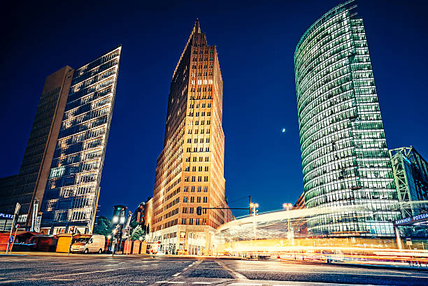 istock Postdamer Platz in Berlin at night time 537510222