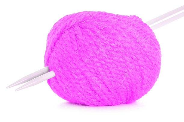 istock Roll of yarn, tangled texture isolated on white background 537514322