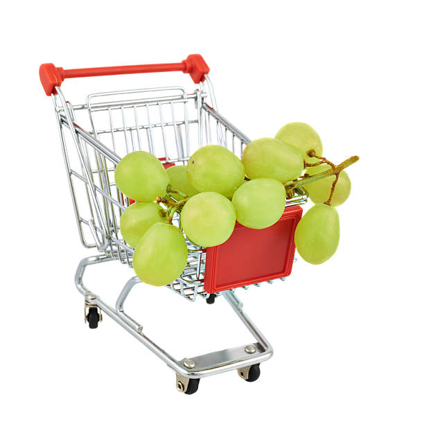 istock White grapes in a shipping cart 537514970