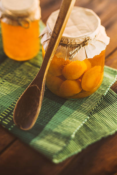 istock Jar of apricot compote 537515587