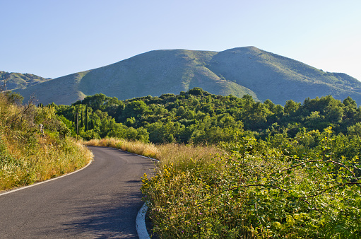 Pantokrator mountain on Corfu island - Greece