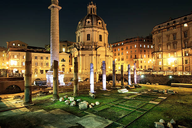 istock Imperial Forum Traian Column in Rome, Italy 537516870