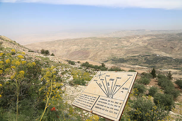 istock desert mountain landscape (aerial view from Mount Nebo), Jordan 537517165