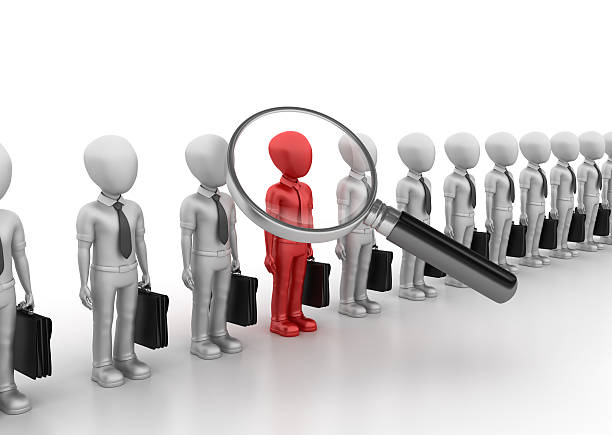 istock Business Characters with Magnifying Glass 537517652