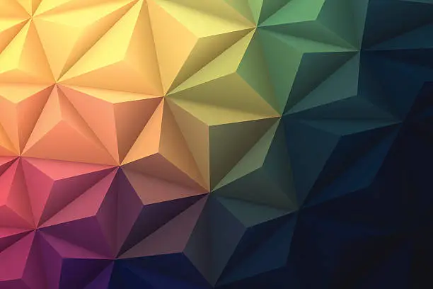 Vector illustration of Abstract Polygonal Background for Design - Low Poly, Geometric Vector