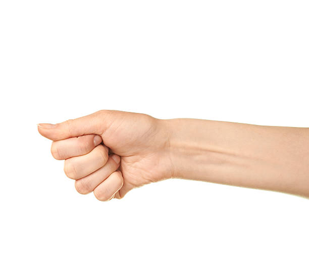 istock Female caucasian hand gesture isolated 537518556