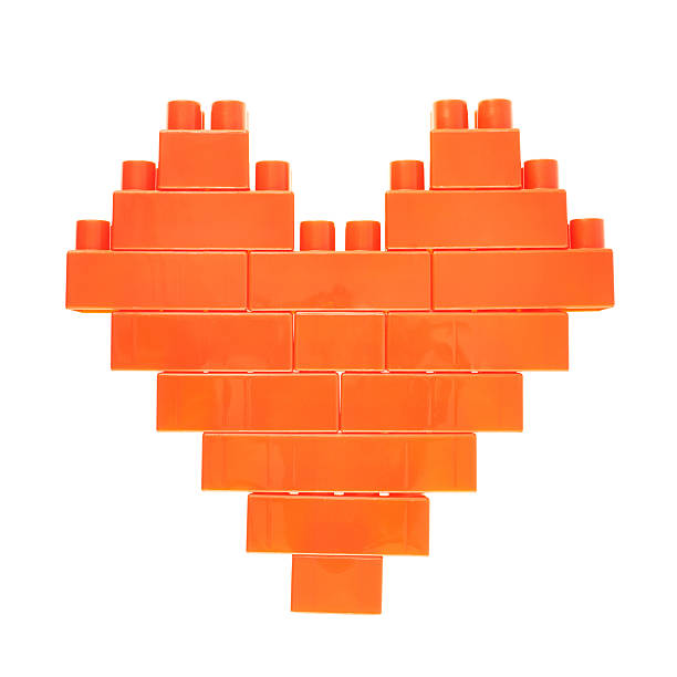 istock Heart symbol made of toy bricks 537525018