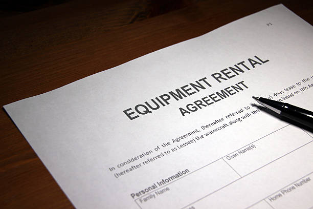 istock Filling out Equipment Rental Form 537527330