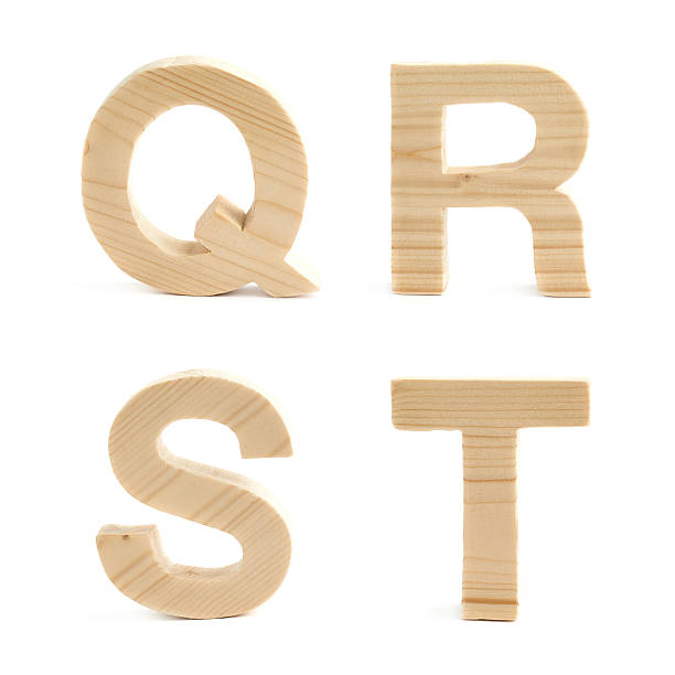 istock Wooden block letter set isolated 537527580