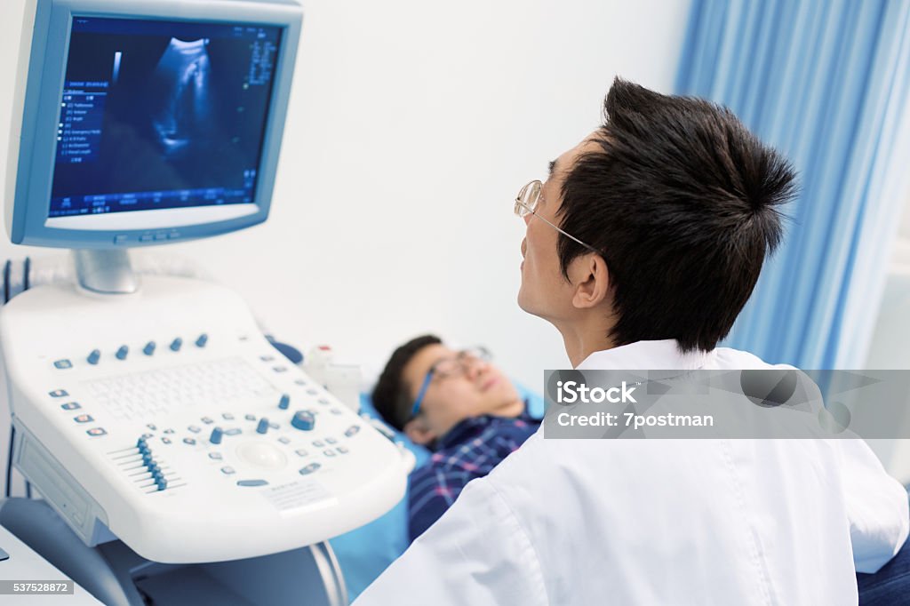 Ultrasound medical device Prostate Cancer Stock Photo