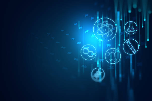 istock chemical science, medical substance and molecules background 3d 537531024