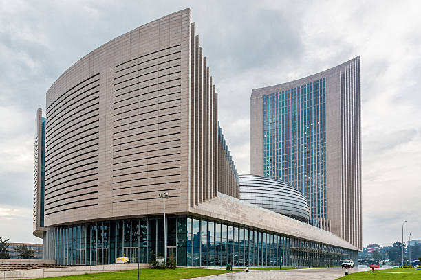 African Union Headquarters stock photo