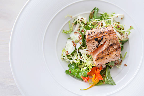 Salmon fillet with vegetables