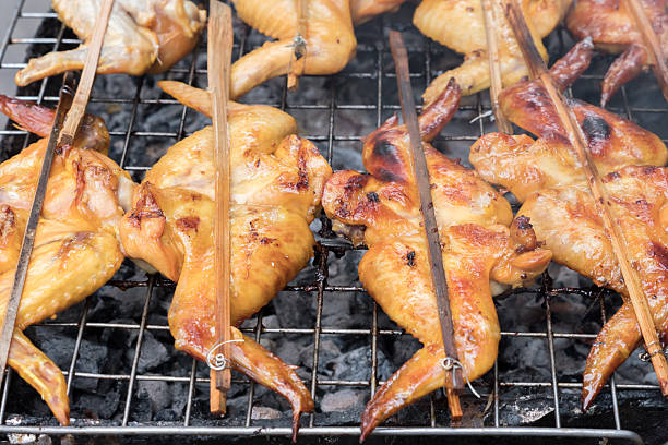 istock Grilled chicken on the grill 537536212