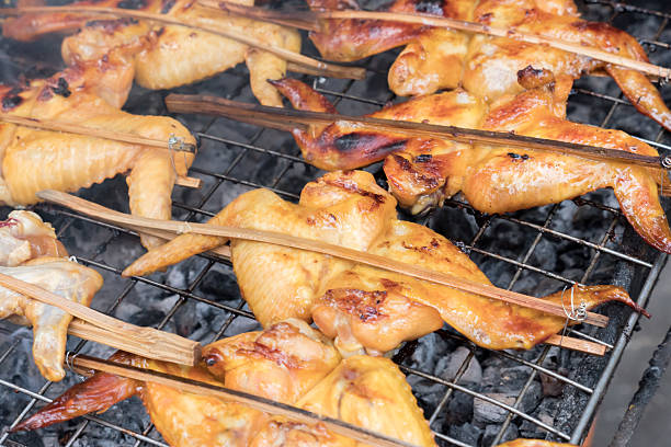 istock Grilled chicken on the grill 537536256