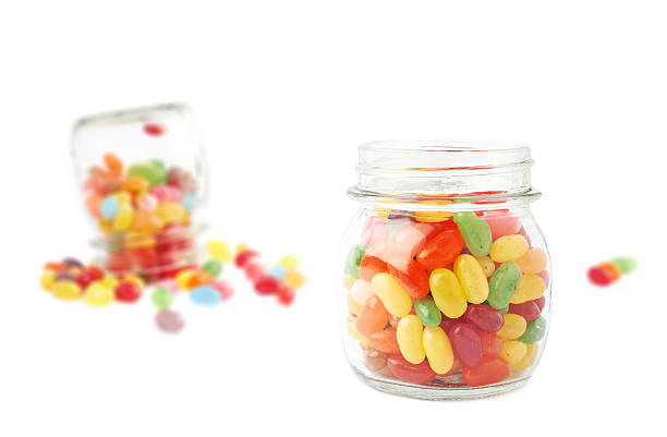 istock Composition of a jar and jelly beans 537536914