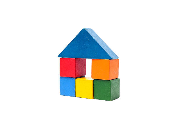 istock House made of old cubes. 537541482